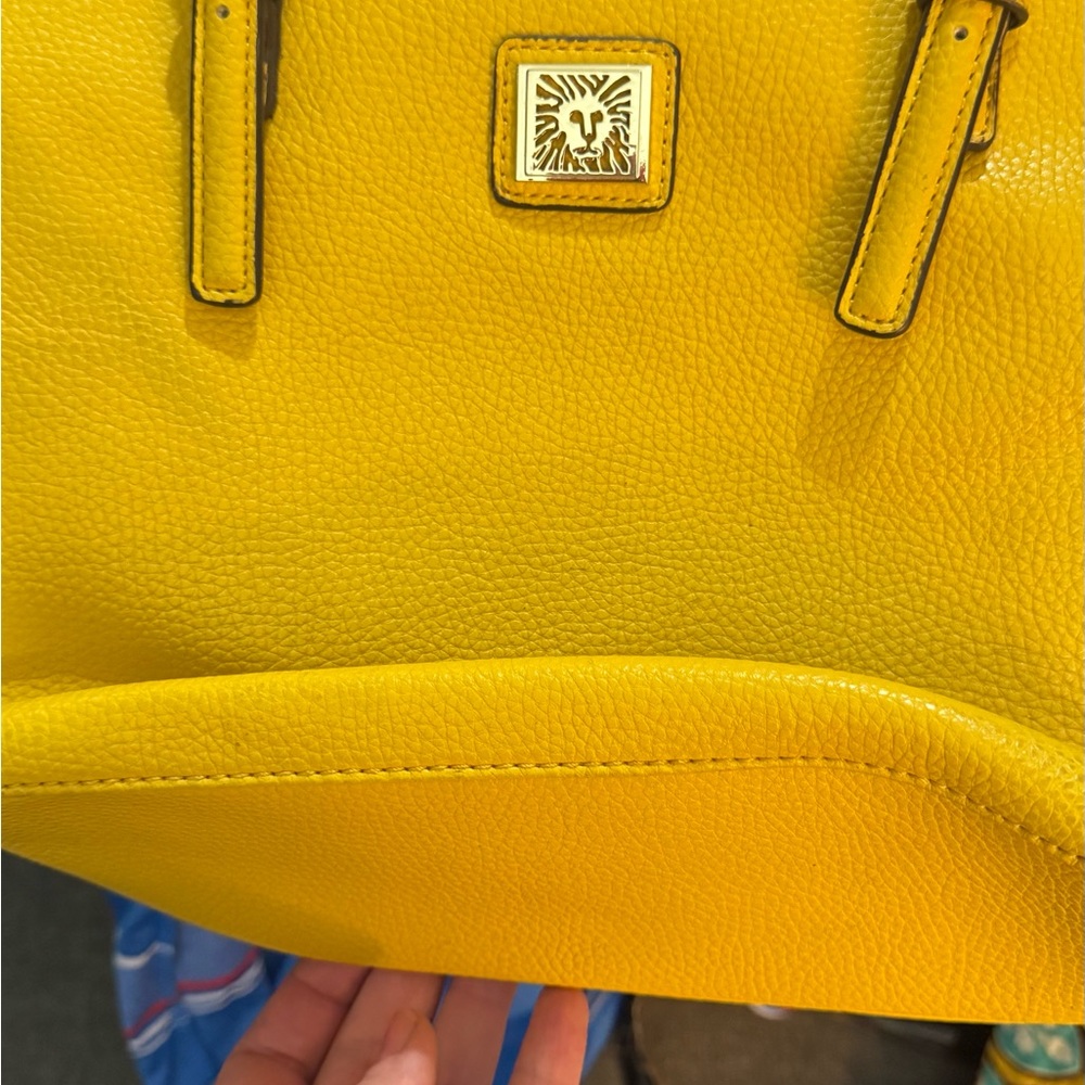 Dooney & Bourke Bright Yellow Pebbled Leather Tote